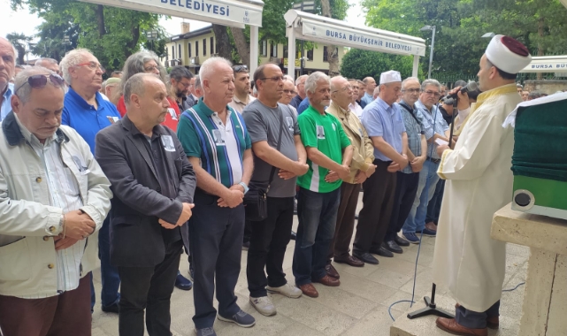 Bursasporlu eski futbolcu Av. İrfan Rubacı son yolculuğuna uğurlandı