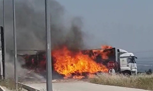 Çanakkale'de alev alev yandı
