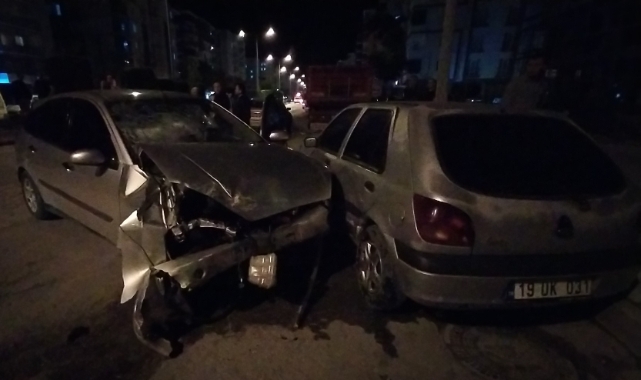 Çorum'da otomobil sürücüsü ölümden döndü!