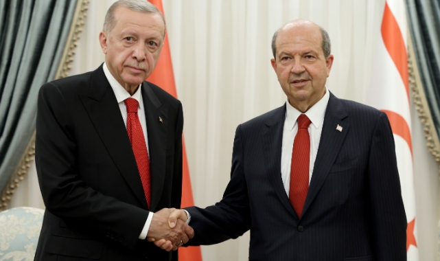 Cumhurbaşkanı Erdoğan, Ersin Tatar ile görüştü