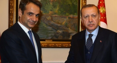 Cumhurbaşkanı Erdoğan, Miçotakis ile görüştü