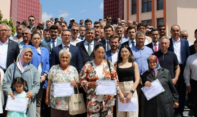 Deprem bölgesine yardım edenlere teşekkür belgesi