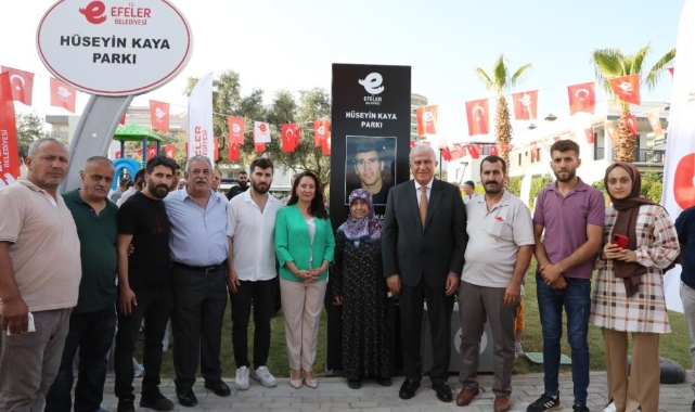 Efeler’de Hüseyin Kaya parkı hizmete açıldı