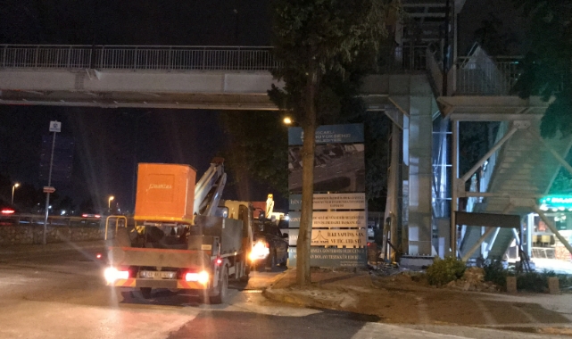 Elektrik akımına kapılan işçi yürekleri ağza getirdi