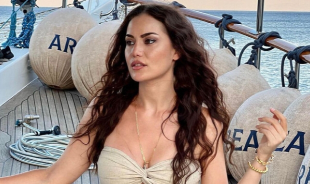 Fahriye Evcen tatil sezonunu açtı!