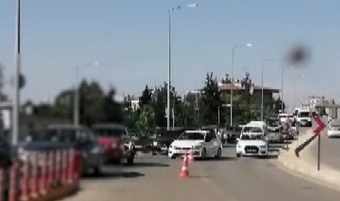 Gaziantep'te şerit ihlali yapan 17 sürücüye ceza