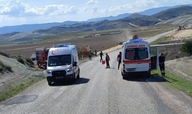 İşçi servisi şarampole yuvarlandı