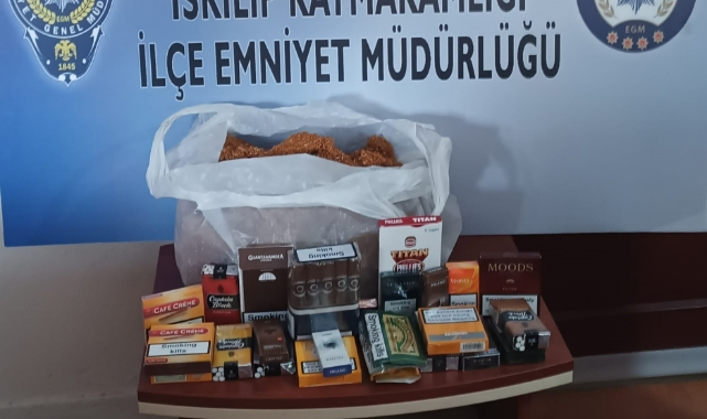 İskilip'te kaçak sigara ve tütün ele geçirildi