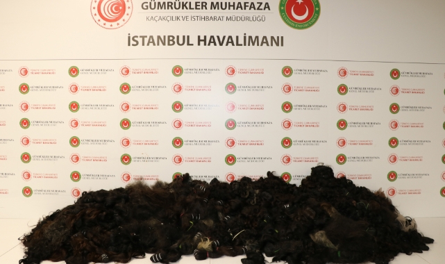 İstanbul Havalimanı'nda 93 kilogram insan saçı ele geçirildi