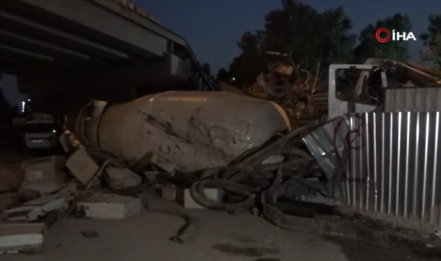 İzmir'de beton mikseri şantiyeye uçtu: 1 ölü