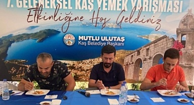 Kaş'ta geleneksel yemek yarışması düzenlendi