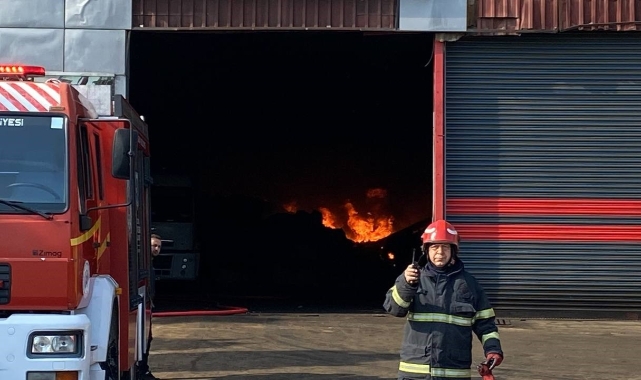 Kocaeli'de fabrika yangını