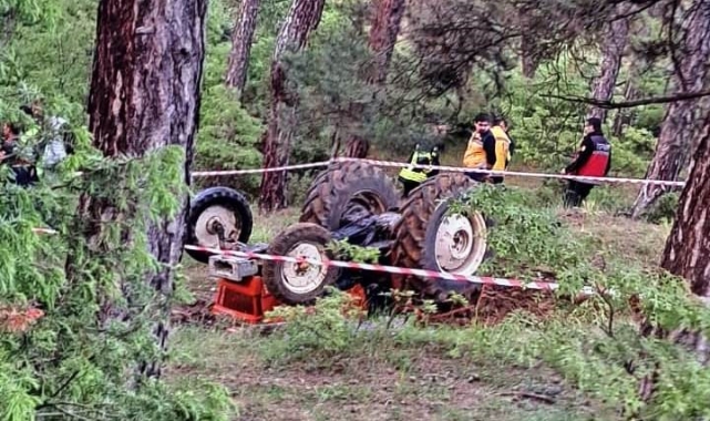 Kütahya'da traktör kazası! Sürücü hayatını kaybetti