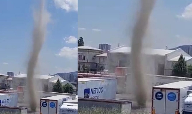 Maltepe'de tır garajında hortum!
