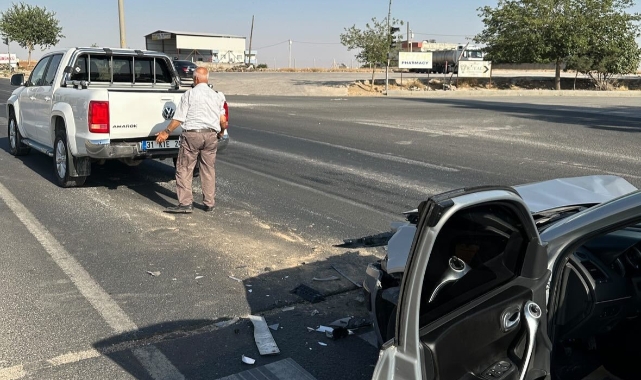 Mardin'de maddi hasarlı kaza