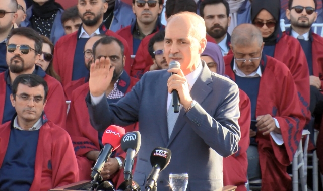 Meclis Başkanı Kurtulmuş üniversite mezuniyet törenine katıldı