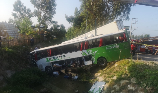 Mersin'de otobüs ile kamyon çarpıştı: 1 ölü, 28 yaralı
