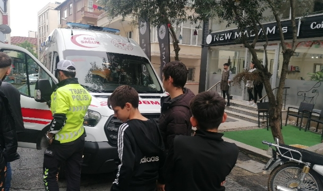 Motosiklet çalan hırsızı tekmeyle durdurdu