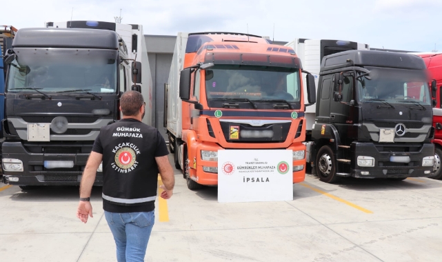 Parçalanıp satılmak üzere yurda getirilen 15 TIR ele geçirildi
