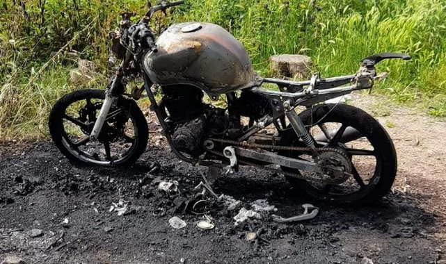 Park halindeydi, birden alev topuna döndü
