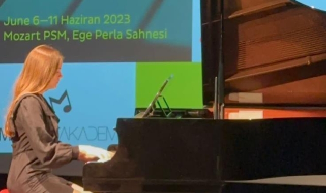Piyano festivalinde Düzce’yi temsil etti