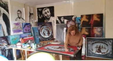 Ressam Seyrek'in sergisi Ankara'da açıldı