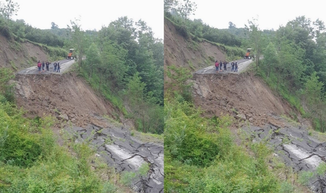 Samsun'da heyelan! Bazı mahallelerin yolu kapandı