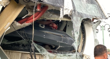 Samsun'da iki tramvay çarpıştı