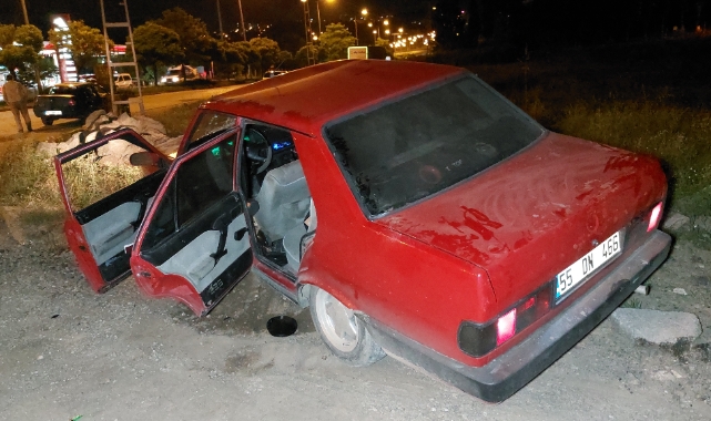 Samsun'da otomobil yayaya çarptı: 1 yaralı