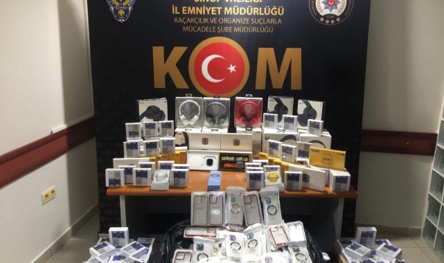 Sinop’ta gümrük kaçağı malzemeler ele geçirildi