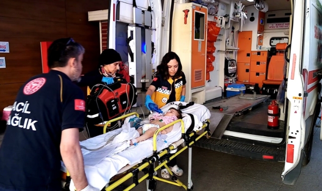 Soluk borusuna fıstık kaçan bebek yaşam savaşı veriyor