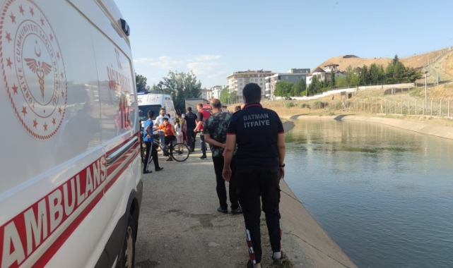 Sulama kanalına düşen 3 kardeş kurtarıldı