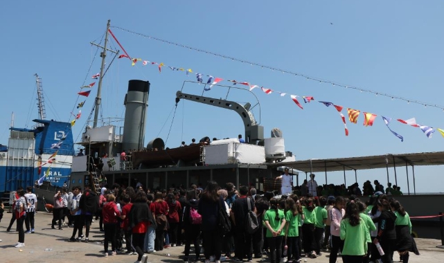 TCG Nusret Müze Gemisi’ne Samsun’da ziyaretçi akını