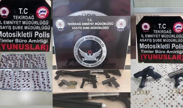 Tekirdağ'da çeşitli suçlardan aranan 147 kişi tutuklandı