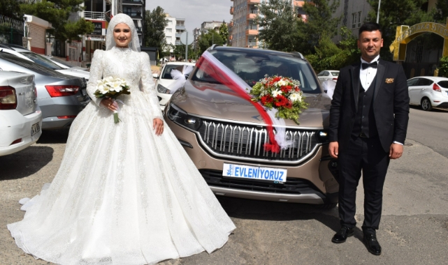 TOGG bu kez de gelin arabası oldu