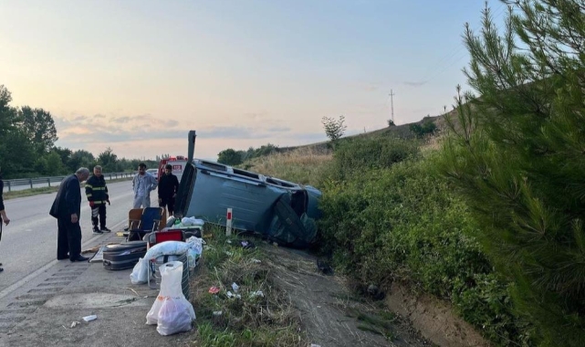 Tokat'ta bayram yolcuğunda kaza: 4 yaralı
