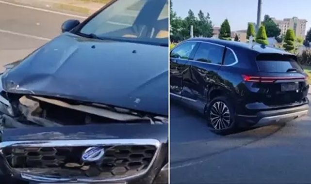 Yerli otomobili Togg, Volvo ile çarpıştı