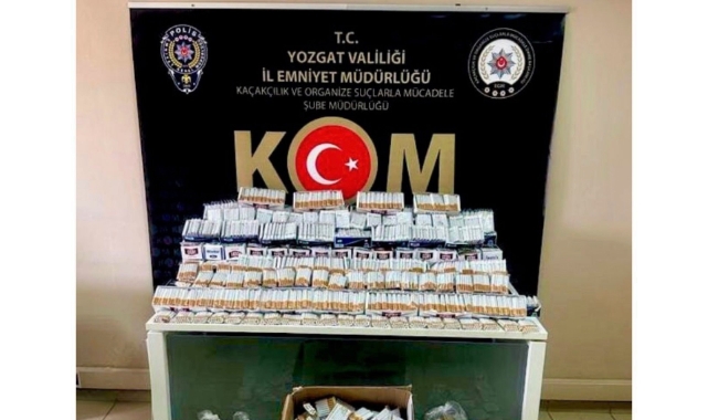 Yozgat’ta 36 bin adet dolu makaron ele geçirildi