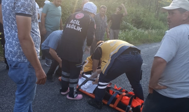 Zonguldak'ta otomobil ile motosiklet çarpıştı