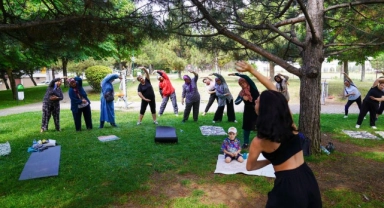 Açık havada spor keyfi Tepebaşı'nda