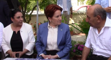 Akşener, darbedilen ilçe başkanını ziyaret etti