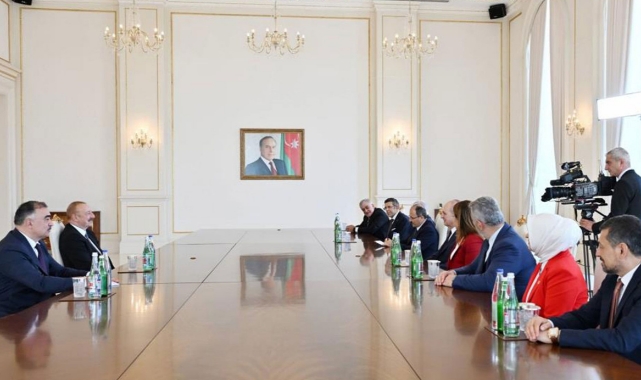 Aliyev, TBMM Başkanı Kurtulmuş’u kabul etti