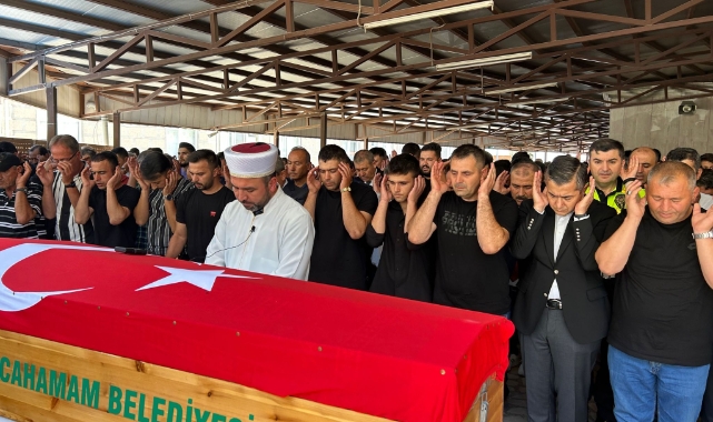 Baraj göletinde boğulan polis memuruna veda