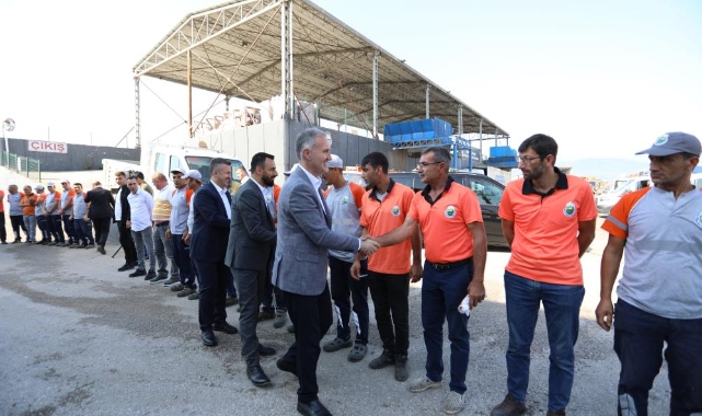 Başkan Taban, yeni haftaya personelleri ziyaret ederek başladı