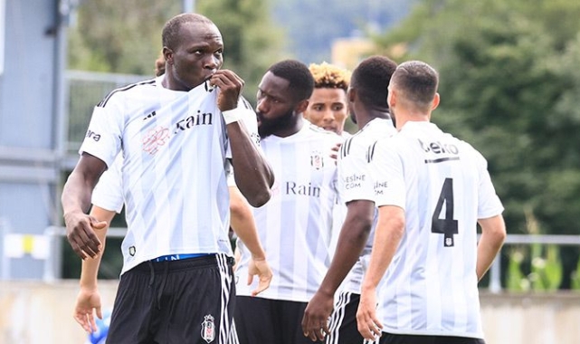 Beşiktaş, Strasbourg'u Aboubakar'ın golleriyle geçti