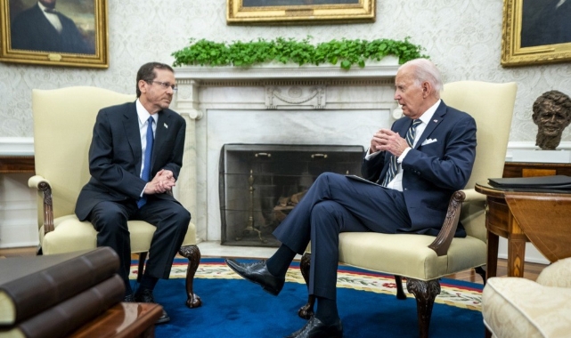 Biden, Isaac Herzog'u Beyaz Saray'da ağırladı