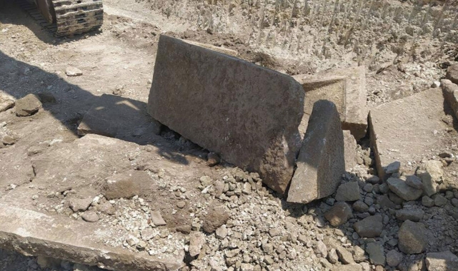 Bina temeli kazısında bulundu! Antik döneme ait