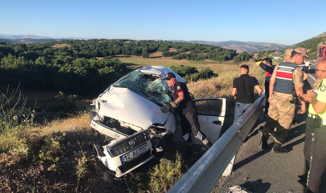 Bingöl'de otomobil takla attı: 1 ölü, 2 yaralı