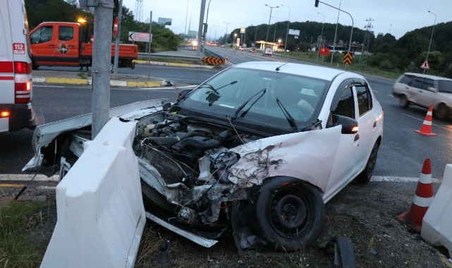 Bolu'da TIR ile otomobil çarpıştı: 6 yaralı
