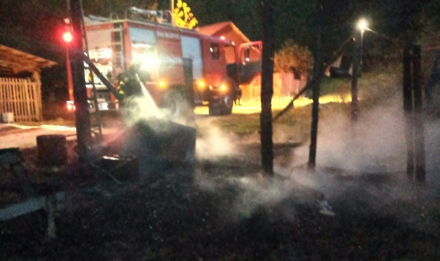 Bolu’da yaylada odunluk yangını